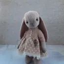 Мягкая игрушка Зайка в технике тедди