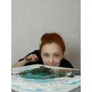 ЛЯГУШКА ПУТЕШЕСТВЕННИЦА - ПАННО МОТИВАТОР, КАРТИНА ИНТЕРЬЕРНАЯ Лягушка путешественница - панно мотиватор, картина интерьерная