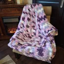 Плед "Сирень" 220*190 в упаковке сумка