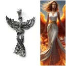Кулон из серебра "Феникс"