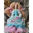 Интерьерная текстильная кукла тильда. Ангел Лера. Куклы ручной работы.