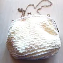 Сумка вязанная ридикюль вечерняя