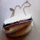 Сумка вязанная ридикюль вечерняя