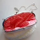 Сумка вязанная ридикюль вечерняя