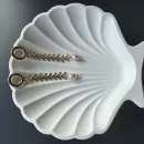 Комплект украшений ручной работы из натурального жемчуга