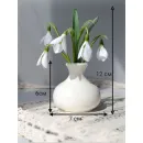 Подснежники ручной работы из полимерной глины холодный фарфор