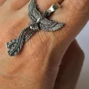 Кулон из серебра "Феникс"