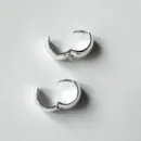 Серьги из серебра - колечки