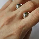 Серьги из серебра - колечки