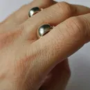 Серьги из серебра - колечки