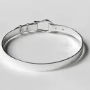 Браслет жесткий из серебра "Ремешок"