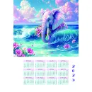 КАЛЕНДАРЬ ЛЕТНИЕ СЛОНИКИ 25Г ПЕРЕКИДНОЙ Календарь летние слоники 25г перекидной