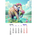 КАЛЕНДАРЬ ЛЕТНИЕ СЛОНИКИ 25Г ПЕРЕКИДНОЙ Календарь летние слоники 25г перекидной