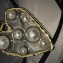 Чокер шнурок на шею из натуральной замши с кулоном в виде сердца