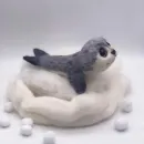 Войлочная игрушка: Морской котик