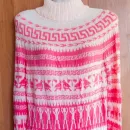 Летний свитер с норвежскими узорами