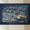 "МОРСКАЯ ЧЕРЕПАХА" - ПАННО, КАРТИНА ИНТЕРЬЕРНАЯ, ТЕКСТИЛЬНАЯ КАРТИНА "Морская черепаха" - панно, картина интерьерная, текстильная картина