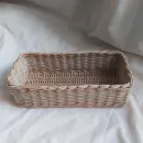 . Корзина для хлеба из бумажной лозы