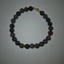 Комплект браслетов из натуральной яшмы "кровь дракона"