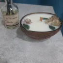 Свеча в кокосовой скорлупе