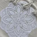 Вязаная салфетка из хлопка