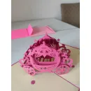 Поздравительная POP-UP открытка "Карета Золушки"