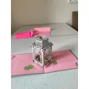 Поздравительная POP-UP открытка "Птички в клетке"