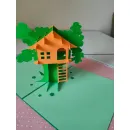 Поздравительная POP-UP открытка "Домик на дереве"