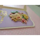 Поздравительная 3D открытка, выполненная в технике "объёмная аппликация"