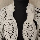 Болеро, шраг, накидка связанный крючком