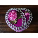 Шкатулка из бархата. Ручная работа. Вышивка лентами