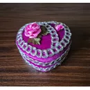 Шкатулка из бархата. Ручная работа. Вышивка лентами