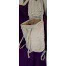 Рюкзак из полиэфирного шнура с украшением на клапане — ручная работа