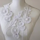 Женские украшения, колье, вязаные в стиле ирландского кружева. Идеи. На заказ