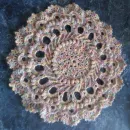 Салфетка-мандала "Разноцветный ажур" вязаная крючком. Ручная работа