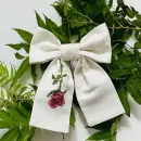 Бант из льна с вышивкой Бант из льна с вышивкой