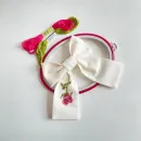 БАНТИКИ РУЧНОЙ РАБОТЫ ИЗ ЛЬНА С ВЫШИВКОЙ Бантики ручной работы из льна с вышивкой