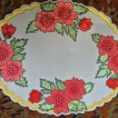 САЛФЕТКА "КРАСНЫЕ МАКИ", СОЗДАНА МЕТОДОМ ГИЛЬОШИРОВАНИЯ. РУЧНАЯ РАБОТА Салфетка "Красные маки", создана методом гильоширования. Ручная работа