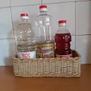 . Корзина для хлеба из бумажной лозы