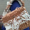 Сумочка из трикотажной пряжи крючком