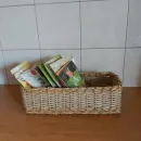 . Корзина для хлеба из бумажной лозы