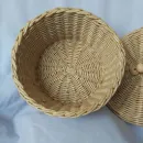 КОРЗИНКА ПЛЕТЕНАЯ С КРЫШКОЙ ИЗ БУМАЖНОЙ ЛОЗЫ Корзинка плетеная с крышкой из бумажной лозы
