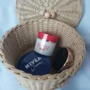 КОРЗИНКА ПЛЕТЕНАЯ С КРЫШКОЙ ИЗ БУМАЖНОЙ ЛОЗЫ Корзинка плетеная с крышкой из бумажной лозы