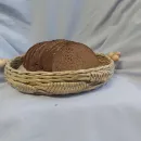 ПОДНОС ПЛЕТЕНЫЙ ИЗ БУМАЖНОЙ ЛОЗЫ С ДЕКОРОМ КОЛОСКИ Поднос плетеный из бумажной лозы с декором колоски