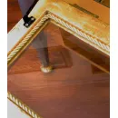 Стол витрина из массива дерева в стиле шинуазри