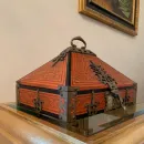 РАСПИСНАЯ СТАРИННАЯ ВОСТОЧНАЯ ШКАТУЛКА СУНДУК Расписная Старинная восточная шкатулка сундук