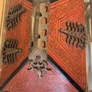 РАСПИСНАЯ СТАРИННАЯ ВОСТОЧНАЯ ШКАТУЛКА СУНДУК Расписная Старинная восточная шкатулка сундук