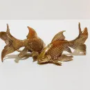 Бронзовая статуэтка золотая рыбка.