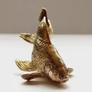 Бронзовая статуэтка золотая рыбка.