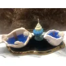 Арома свечи в ракушке из гипса "Морской бриз"